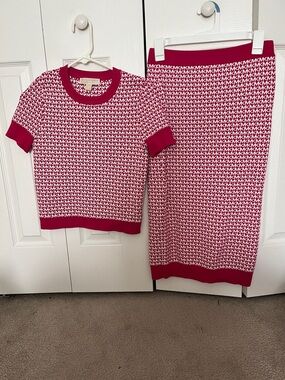 Michael kors top and skirt set